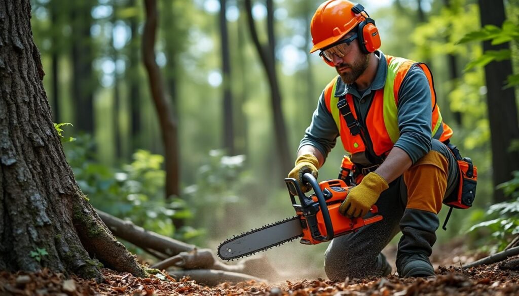 découvrez les équipements de sécurité indispensables à porter lors de l'utilisation de tronçonneuses élagueuses pour garantir votre protection et prévenir les accidents.