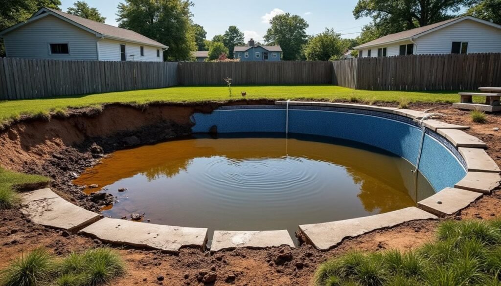 découvrez qui est responsable en cas de fuite de piscine causant des dégâts au terrain voisin et comment agir pour résoudre ce problème.