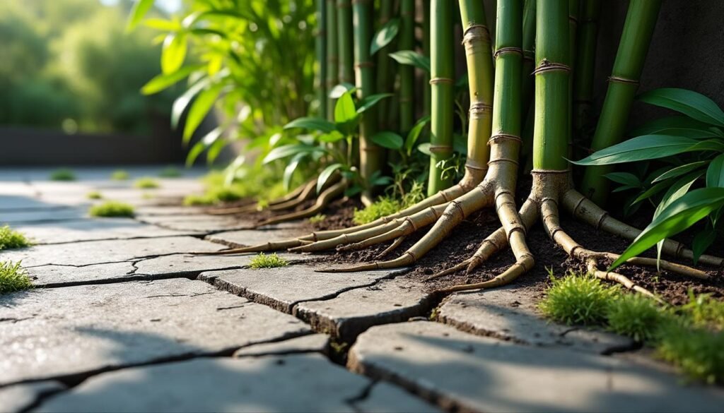 découvrez comment gérer efficacement les racines de bambous qui soulèvent la terrasse du voisin et les solutions pour prévenir ce problème.